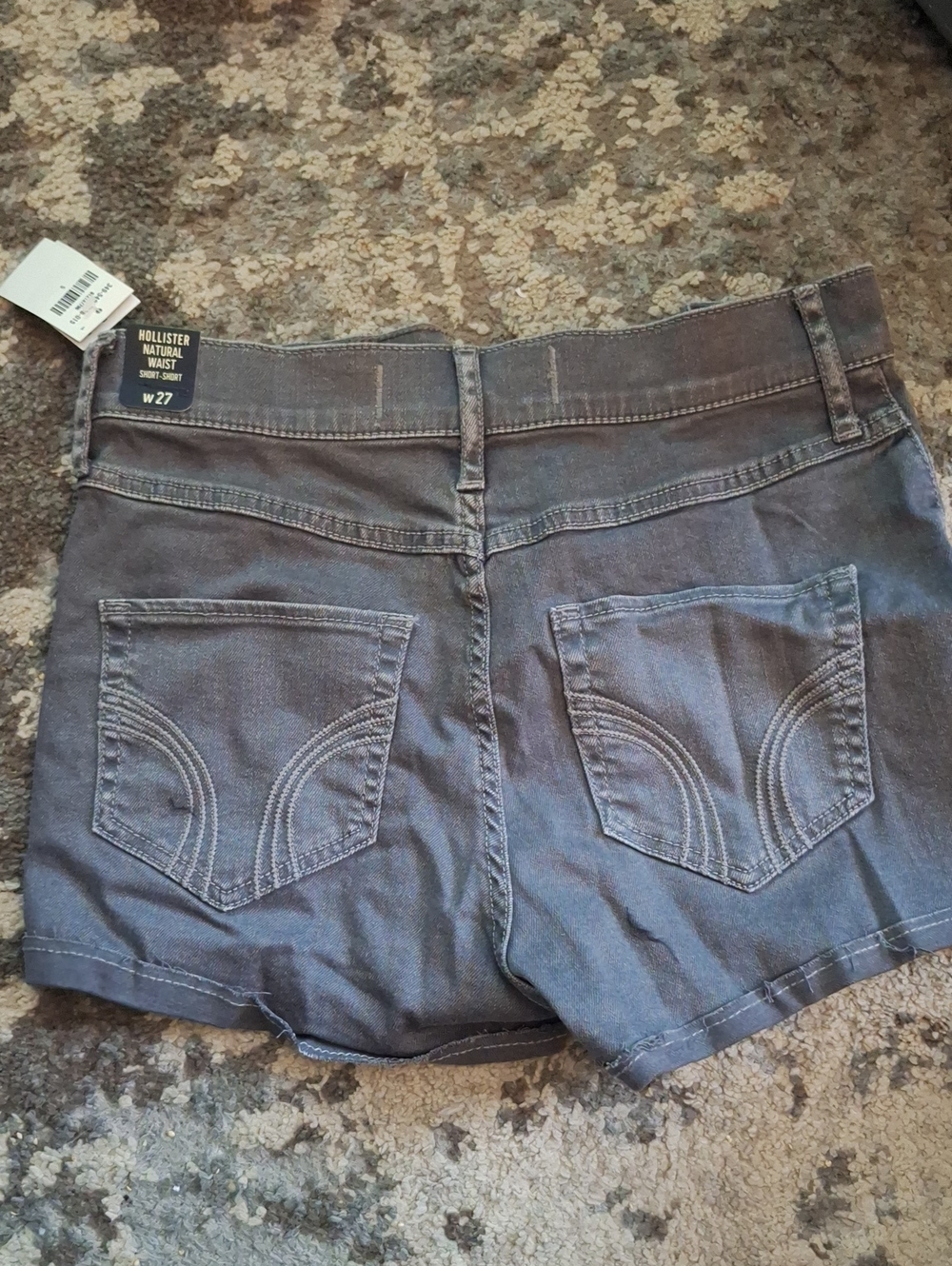 Hollister Gray Denim High-Rise Women’s Shorts